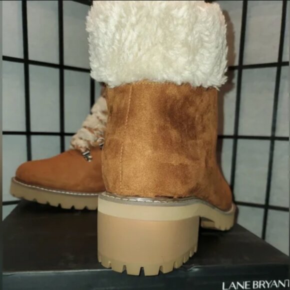 Lane Bryant Faux Fur Boot Lace Boots Size 10W (Right foot) 1 boot only!! - Picture 2 of 5